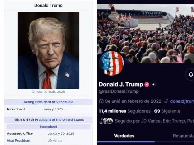 In&eacute;dito: Trump public&oacute; imagen autoproclam&aacute;ndose &ldquo;Presidente Interino de Venezuela&rdquo;  