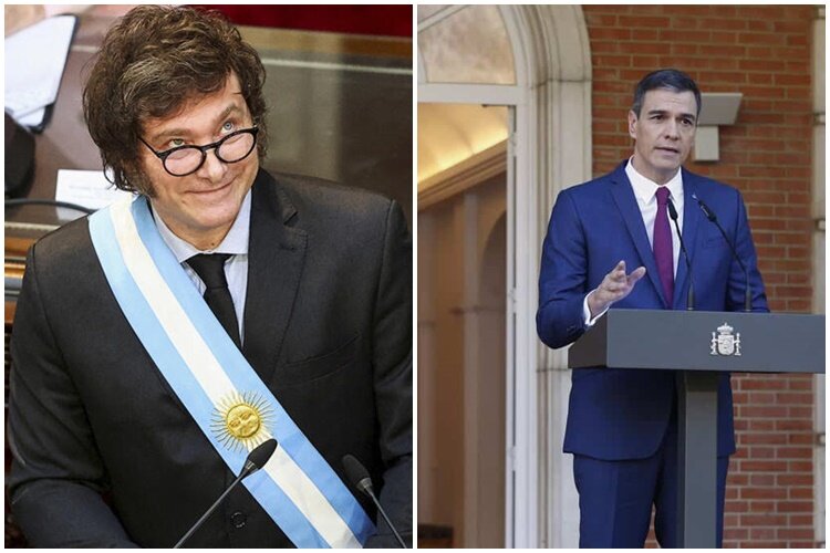 Javier Milei critica duramente a Pedro S&aacute;nchez y niega la existencia de un &ldquo;Pacto de Mayo&rdquo;