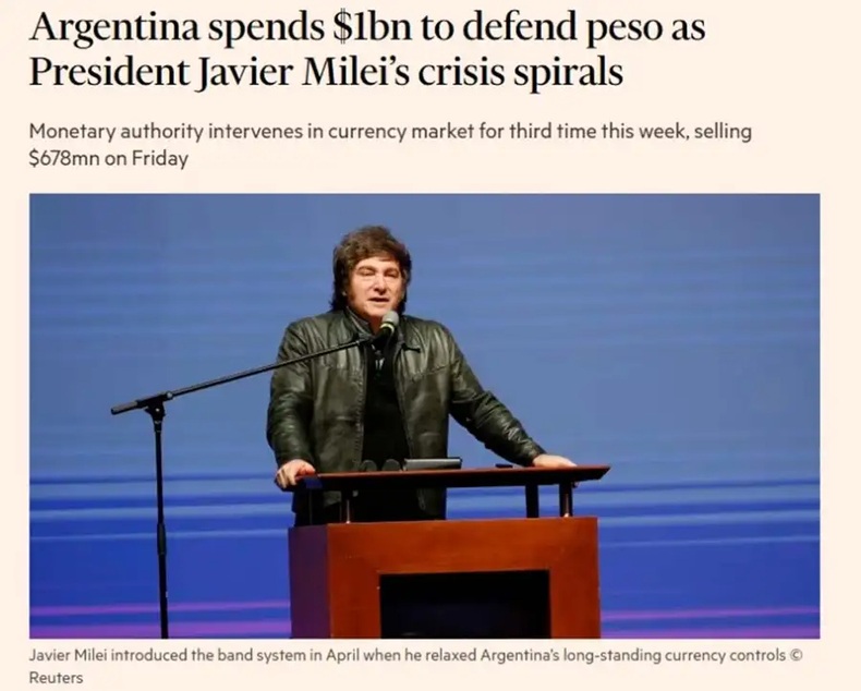 Financial Times dinamita el plan econ&oacute;mico de Milei: &ldquo;La estrategia es insostenible&rdquo;