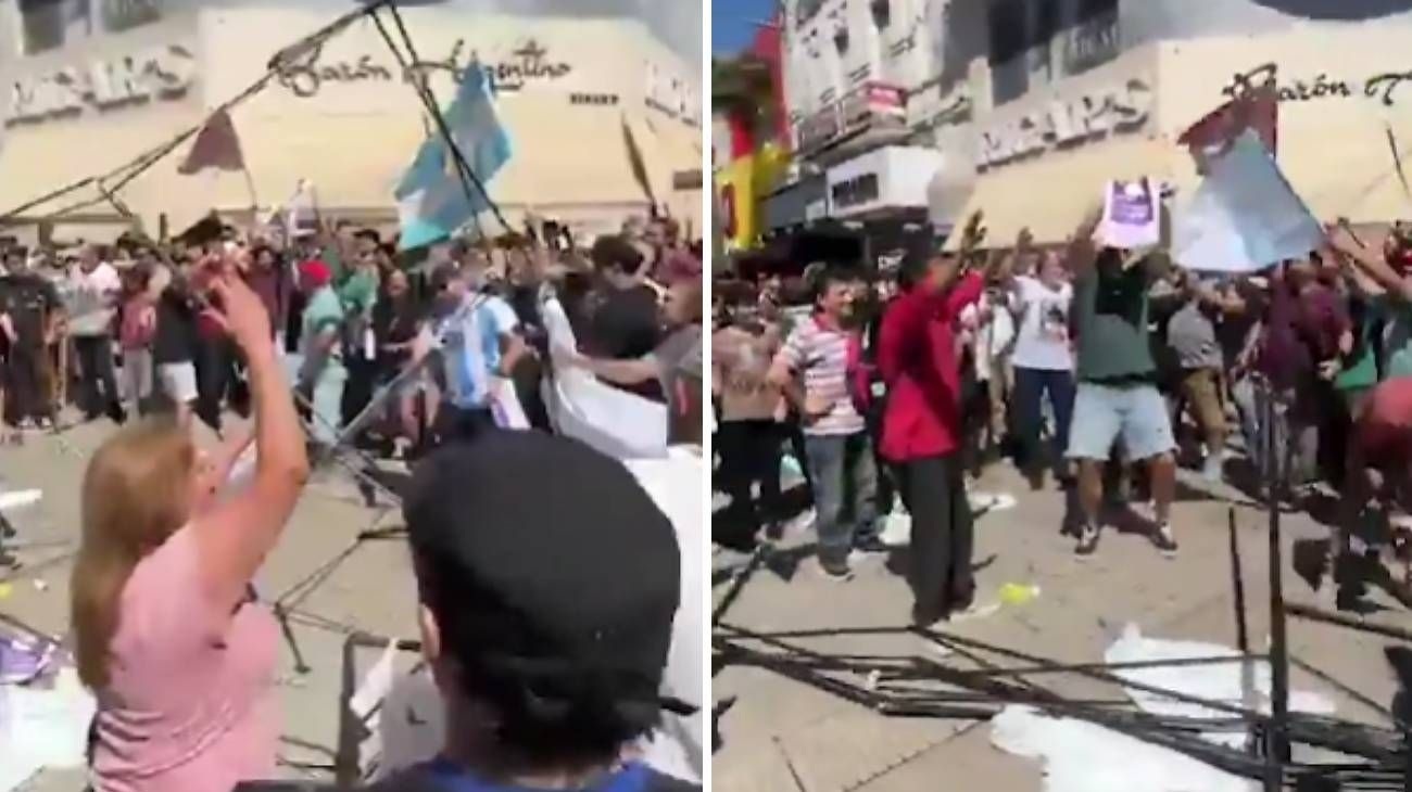 Otra actividad suspendida: Milei no pudo caminar en Santa Fe por las protestas